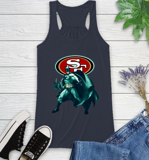 NFL Batman Football Sports San Francisco 49ers Racerback Tank 12