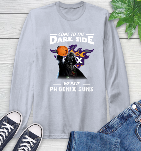 NBA Come To The Dark Side We Have Phoenix Suns Star Wars Darth Vader Basketball Long Sleeve T-Shirt 6