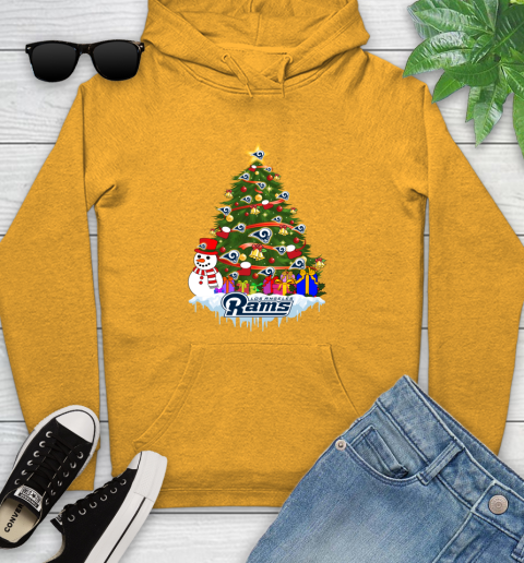 Los Angeles Rams Merry Christmas NFL Football Sports Youth Hoodie 3