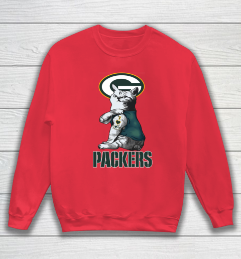 NFL Football My Cat Loves Green Bay Packers Sweatshirt 7