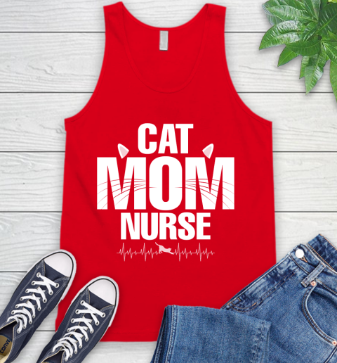 Mother S Day Funny Gift Ideas Apparel Cat Mom Nurse T Shirt Tank