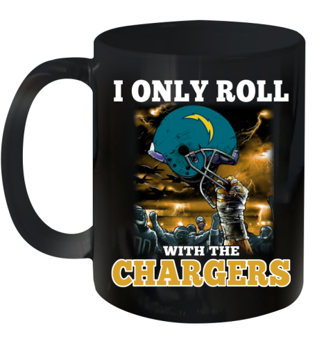 Los Angeles Chargers NFL Football I Only Roll With My Team Sports Ceramic Mug 11oz