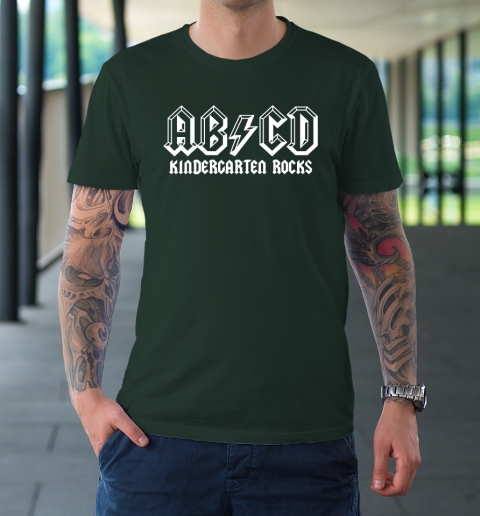 ABCD Rocks Back To School Kindergarten Rocks Funny Teacher T-Shirt 11