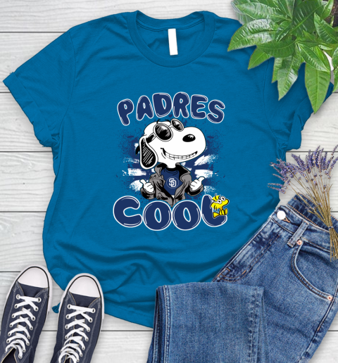 MLB Baseball San Diego Padres Cool Snoopy Shirt Women's T-Shirt 8