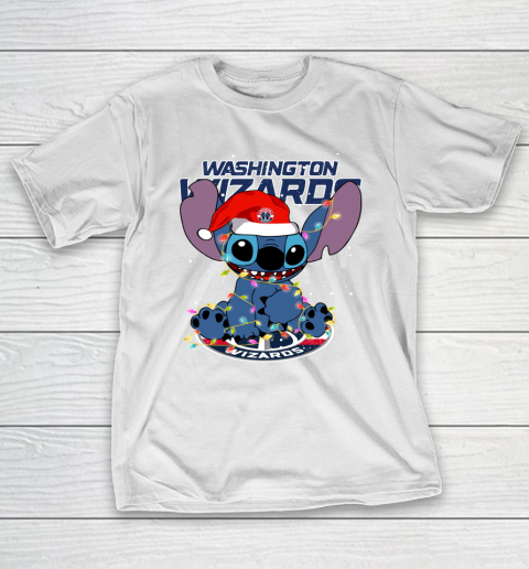 Washington Wizards NBA noel stitch Basketball Christmas T-Shirt