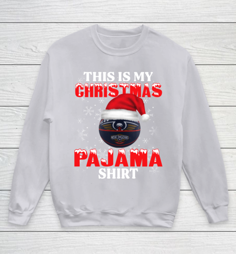 New Orleans Pelicans This Is My Christmas Pajama Shirt NBA Youth Sweatshirt 3