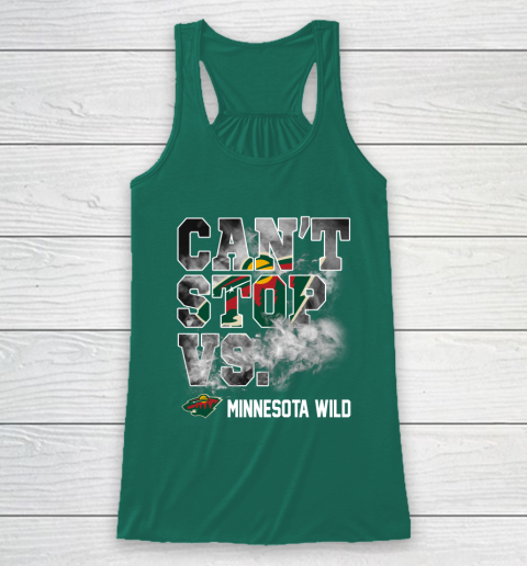 NHL Minnesota Wild Hockey Can't Stop Vs Racerback Tank 5