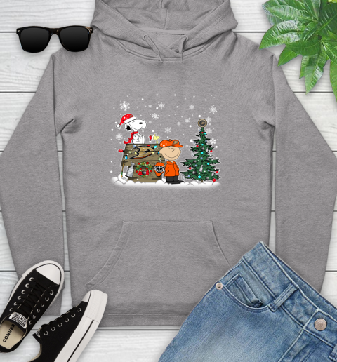 NHL Anaheim Ducks Snoopy Charlie Brown Woodstock Christmas Stanley Cup Hockey Youth Hoodie 6