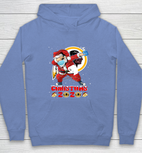 Washington Redskins Funny Santa Claus Dabbing Christmas 2020 NFL Youth Hoodie 8