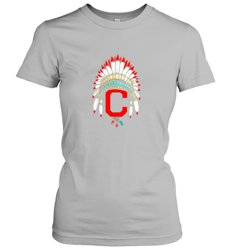 ft2q new cleveland hometown indian tribe vintage for baseball ladies t shirt 20 front sport grey