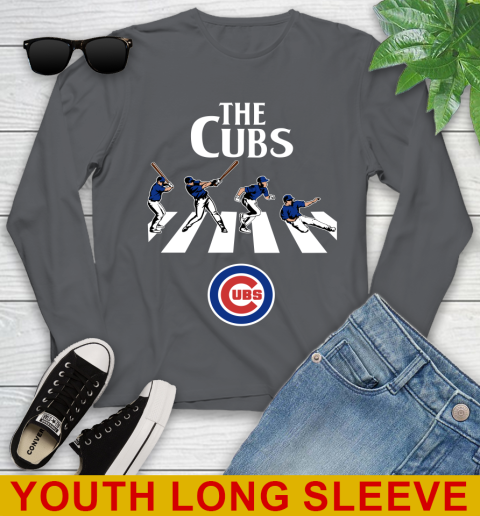 MLB Baseball Chicago Cubs The Beatles Rock Band Shirt Youth Long Sleeve 9