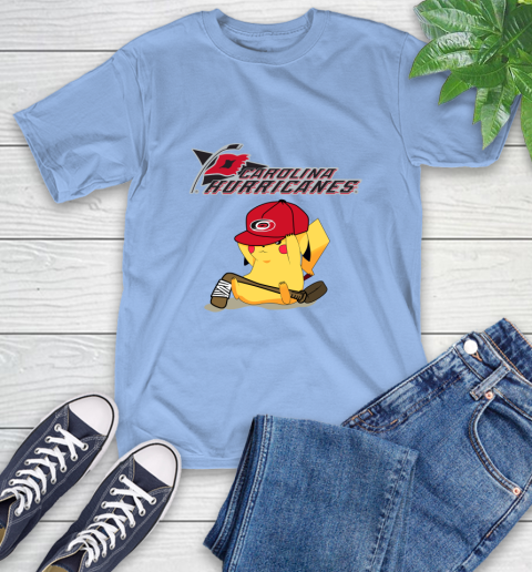 NHL Pikachu Hockey Sports Carolina Hurricanes T-Shirt 11