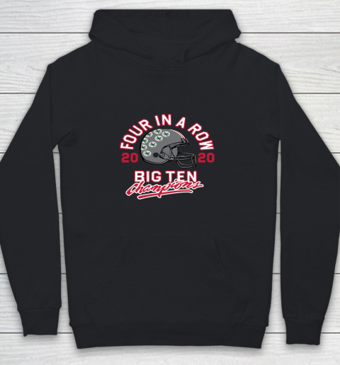 OSU 2020 Big Ten Champions 2020 Four In A Row Youth Hoodie