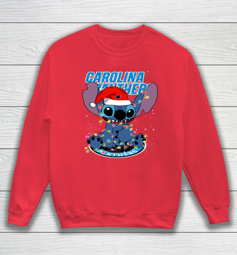 Carolina Panthers NFL Football noel stitch Christmas Sweatshirt 6