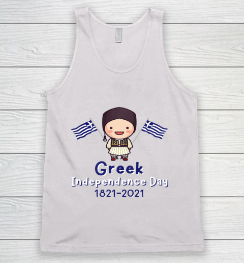 Kids Greek Independence 200th Anniversary Greece for Boys Tank Top