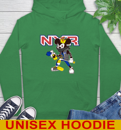 New York Rangers NHL Hockey Mickey Peace Sign Sports Hoodie 8