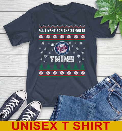 MLB All I Want For Christmas Is Minnesota Twins Baseball Sports 3