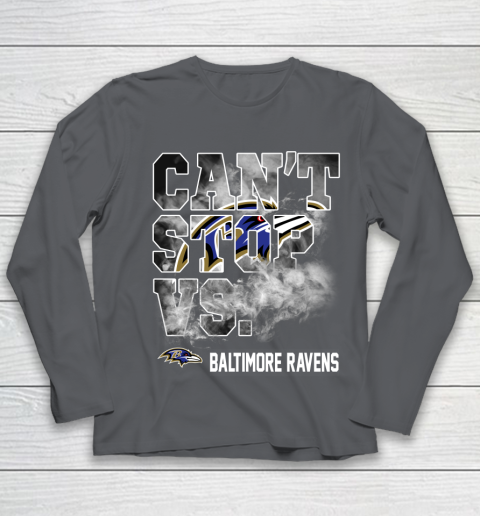 NFL Baltimore Ravens Can't Stop Vs Youth Long Sleeve 6