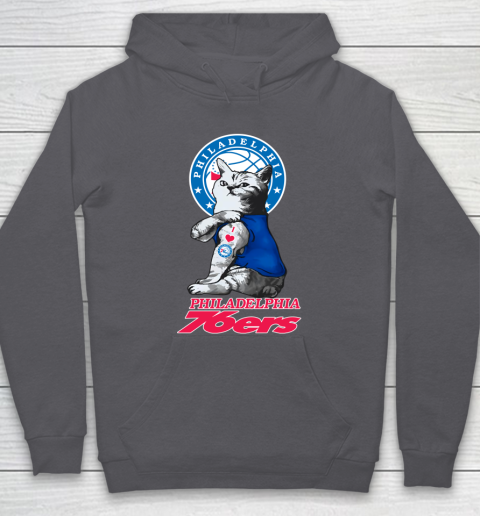 NBA Basketball My Cat Loves Philadelphia 76ers Hoodie 4