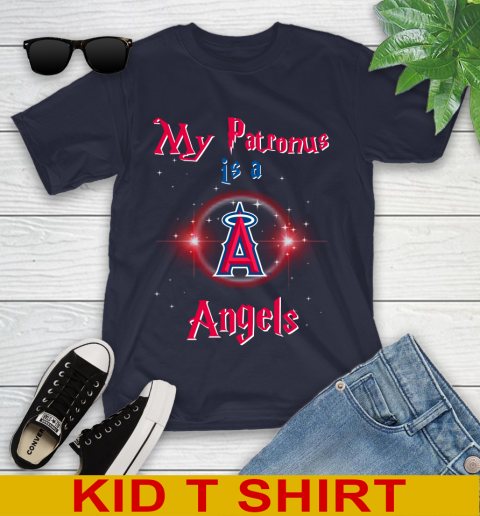 MLB Baseball Harry Potter My Patronus Is A Los Angeles Angels Youth T-Shirt 2