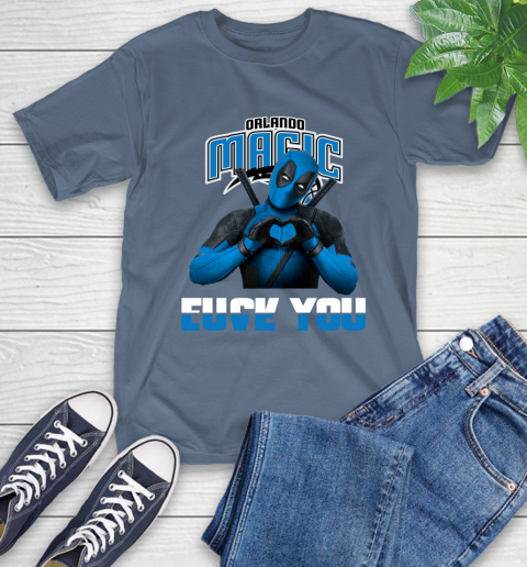 NBA Orlando Magic Deadpool Love You Fuck You Basketball Sports T-Shirt 8