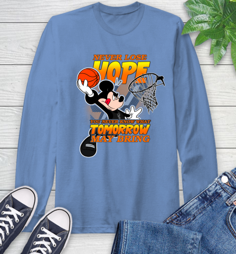 San Antonio Spurs NBA Basketball Mickey Disney Never Lose Hope Long Sleeve T-Shirt 12
