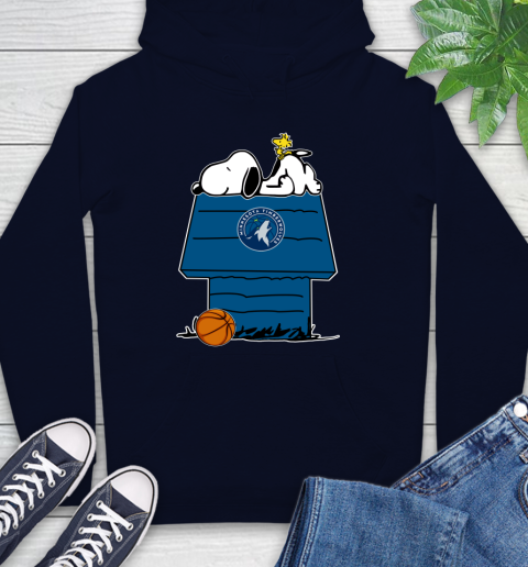 Minnesota Timberwolves NBA Basketball Snoopy Woodstock The Peanuts Movie Hoodie 4