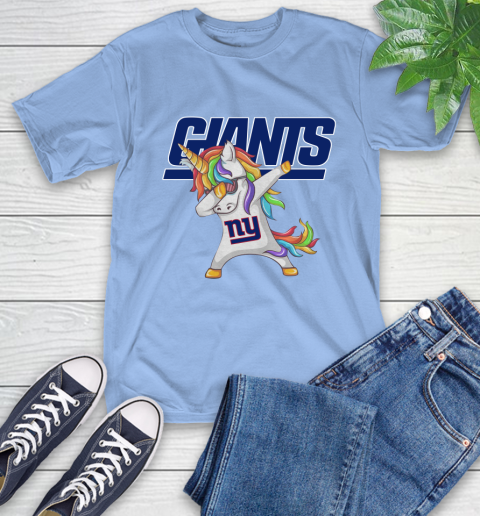 New York Giants NFL Football Funny Unicorn Dabbing Sports T-Shirt 11