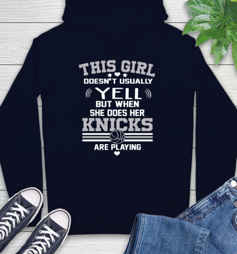 New York Knicks NBA Basketball I Yell When My Team Is Playing Hoodie 3