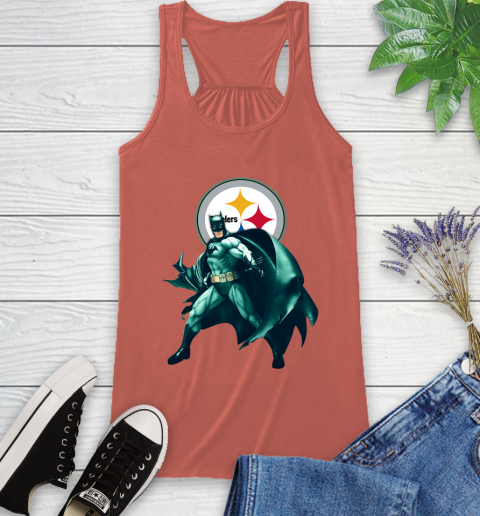 NFL Batman Football Sports Pittsburgh Steelers Racerback Tank 4