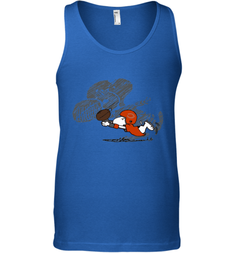 bbtj chicago bears snoopy plays the football game unisex tank 17 front royal