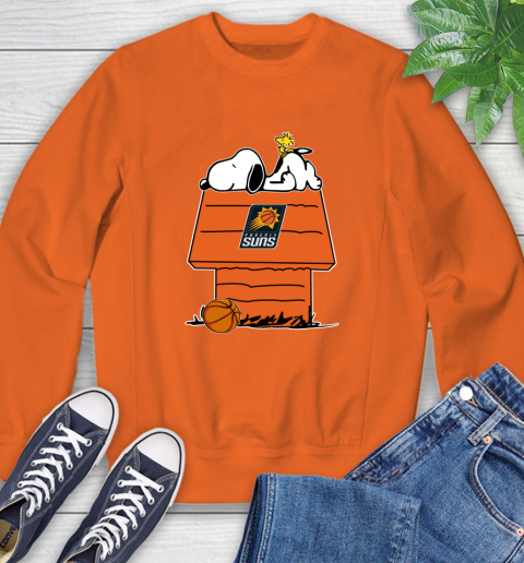 Phoenix Suns NBA Basketball Snoopy Woodstock The Peanuts Movie Sweatshirt 4