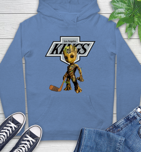 Los Angeles Kings NHL Hockey Groot Marvel Guardians Of The Galaxy Hoodie 11