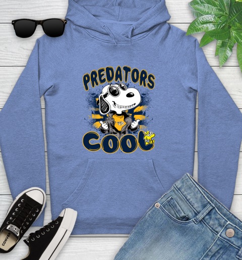 NHL Hockey Nashville Predators Cool Snoopy Shirt Youth Hoodie 11