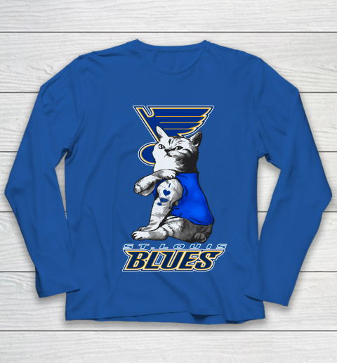 NHL My Cat Loves St.Louis Blues Hockey Youth Long Sleeve 7