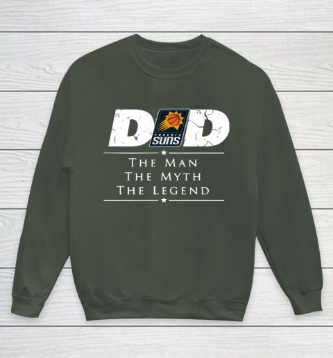 Phoenix Suns NBA Basketball Dad The Man The Myth The Legend Youth Sweatshirt 8