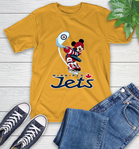 NHL Hockey Winnipeg Jets Cheerful Mickey Mouse Shirt T-Shirt 3