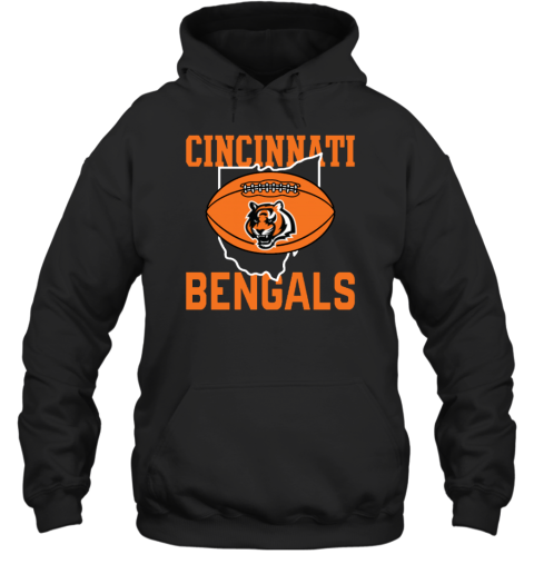 Men's Homage Cincinnati Bengals Hyper Local Charcoal Tri-Blend Hoodie