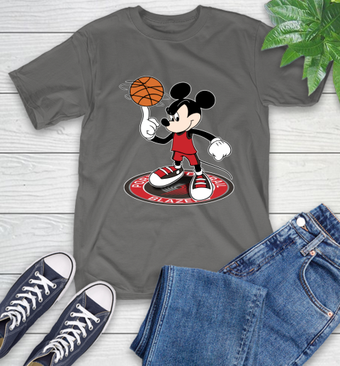 NBA Basketball Portland Trail Blazers Cheerful Mickey Disney Shirt T-Shirt 10