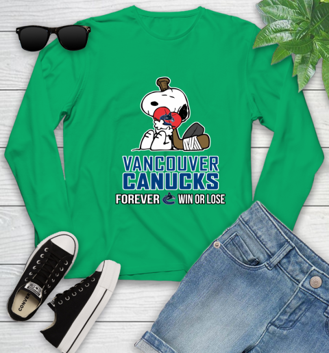 NHL The Peanuts Movie Snoopy Forever Win Or Lose Hockey Vancouver Canucks 130