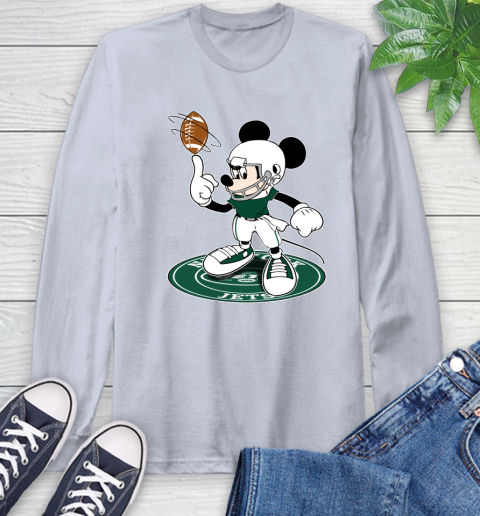 NFL Football New York Jets Cheerful Mickey Disney Shirt Long Sleeve T-Shirt 6
