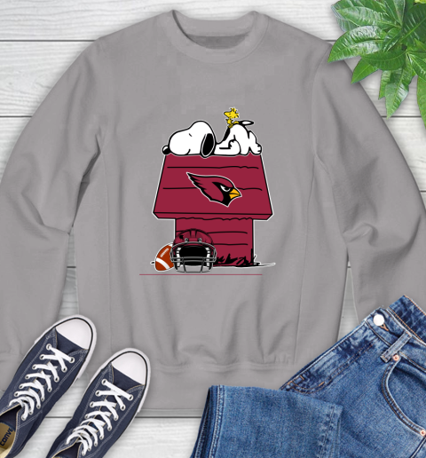 Arizona Cardinals NFL Football Snoopy Woodstock The Peanuts Movie Sweatshirt 5