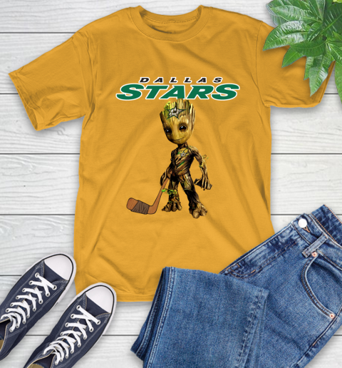 Dallas Stars NHL Hockey Groot Marvel Guardians Of The Galaxy T-Shirt 3