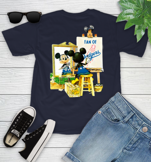 MLB Baseball Los Angeles Dodgers Mickey Drawing Shirt 95