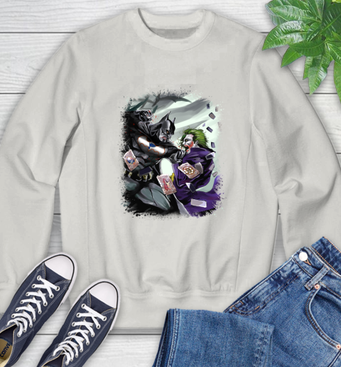 St.Louis Blues NHL Hockey Batman Fighting Joker DC Comics Sweatshirt - Image 13