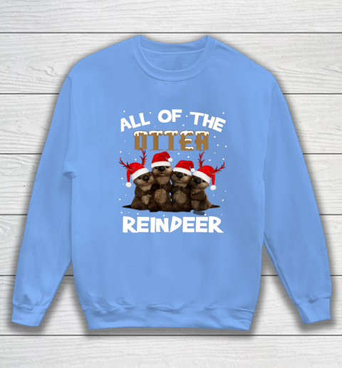 All Of Otter Reindeer Christmas Pajamas Tshirt Xmas Sweatshirt 8