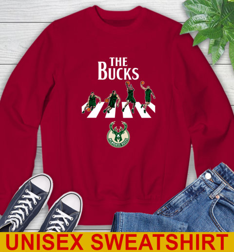 NBA Basketball Milwaukee Bucks The Beatles Rock Band Shirt Sweatshirt 9