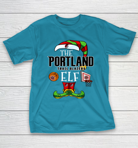 Portland Trail Blazers Christmas ELF Funny NBA T-Shirt 7