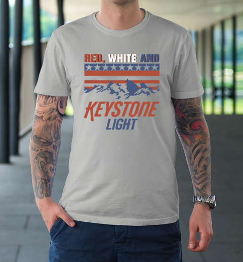 Red White And Keystone Light 4th Of July T-Shirt 8