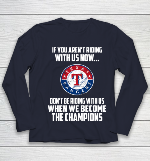 MLB Texas Rangers Baseball We Become The Champions Youth Long Sleeve 2